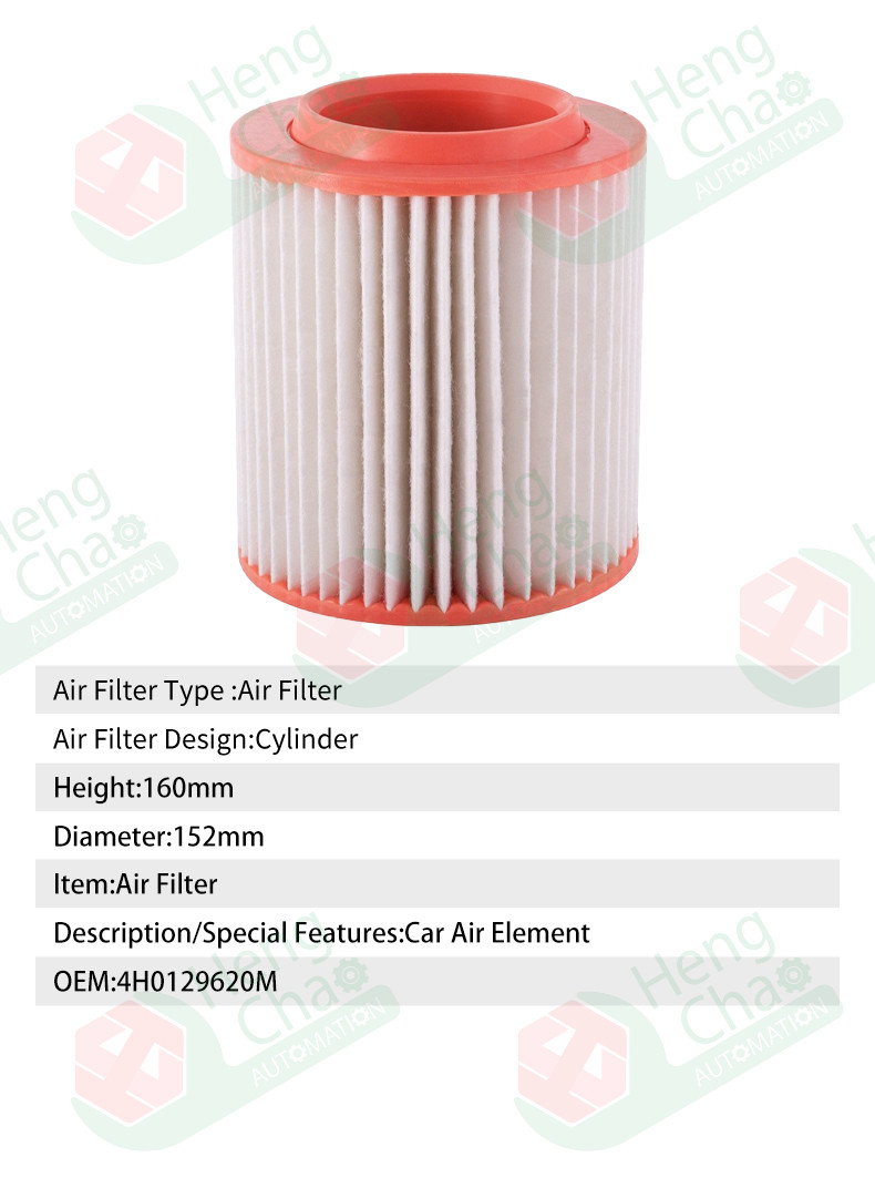 Car Air Conditioning Filter OEM 4H0129620M Car Air Filter Element Equipment Produce