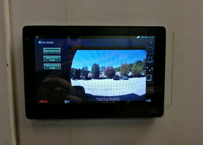 Q896S 7 inch Android 6.0 tablets with wifi, bluetooth, camera, POE, LED bar on top, Inwall mount