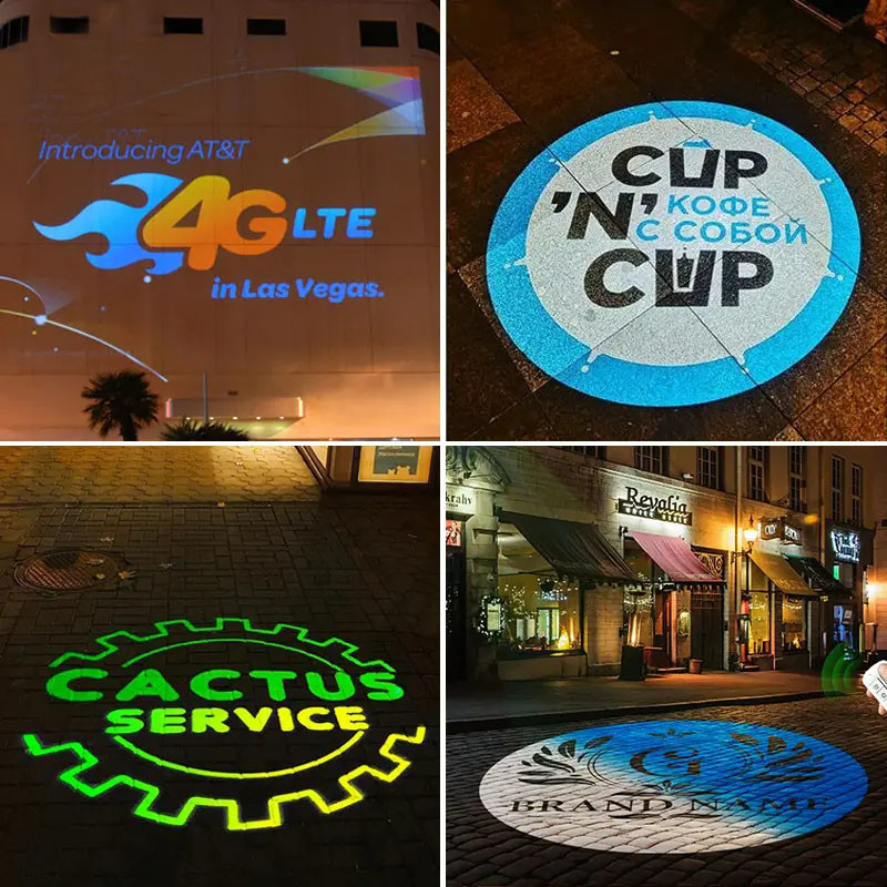 300W Gobo Logo Projector Light Indoor Work Light 6000K Waterproof Gobo Projector