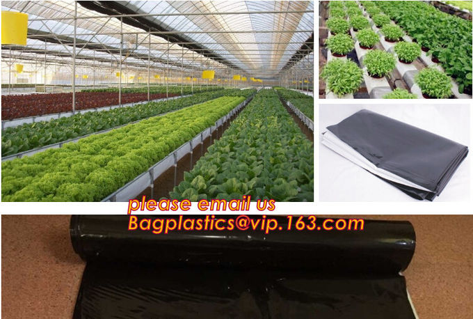 0.1mm 0.12mm 0.15mm 0.18mm 0.2mm 0.25mm hydroponic agriculture white/black panda opaque polyethylene PE film BAGPLASTICS