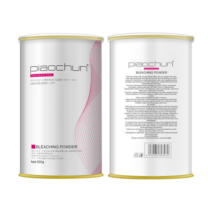 Unisex Hair Bleaching Powder Fast Processing Time of 55-65 Minutes for Perfectly Bleached Hair