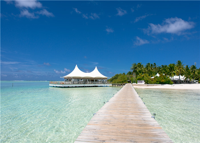Steel Frame Luxury Resort Tents For Hotel Anti - Corrosion Treatment