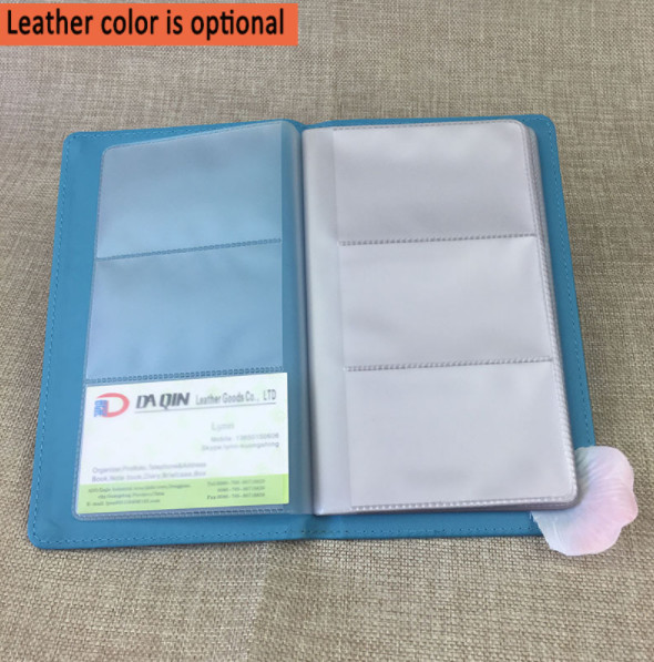 PU / PVC Packing Bag PVC Card Holder For Business Card / Name Card Book