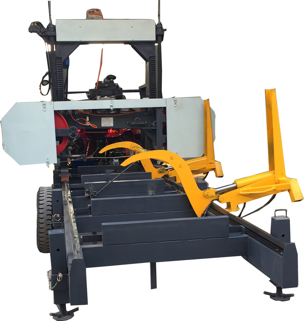 MJ1000 Diesel Engine Portable Sawmill Horizontal Band Resaw Portable Power Saw