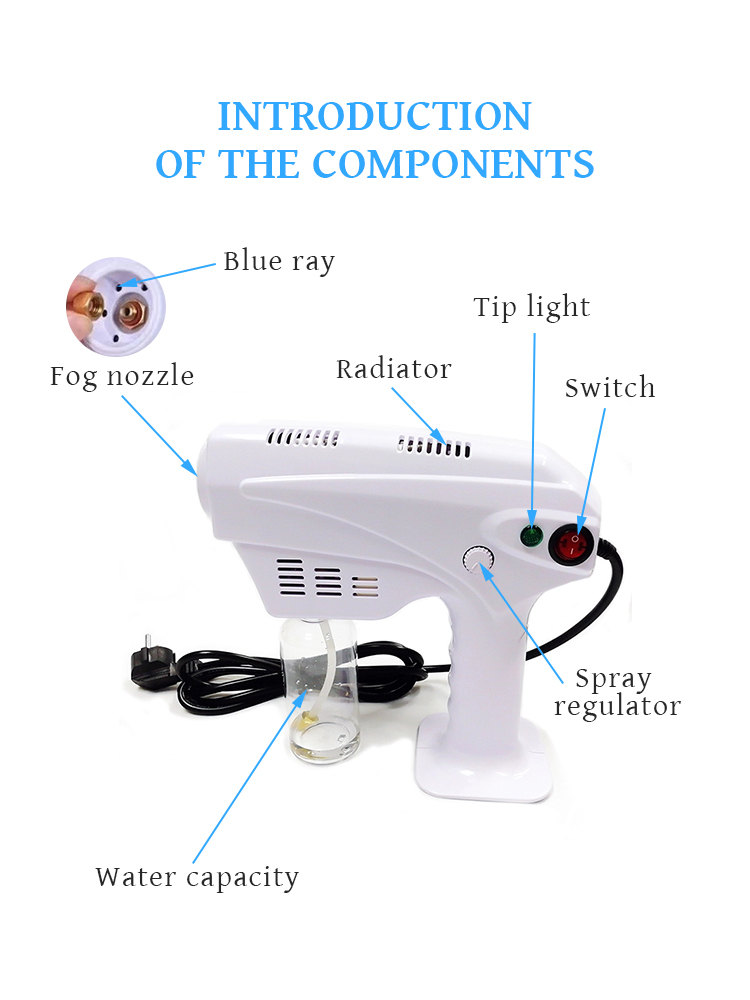 handheld Portable disinfection fog machine office disinfection automatic atomizing fog mist machine sprayer