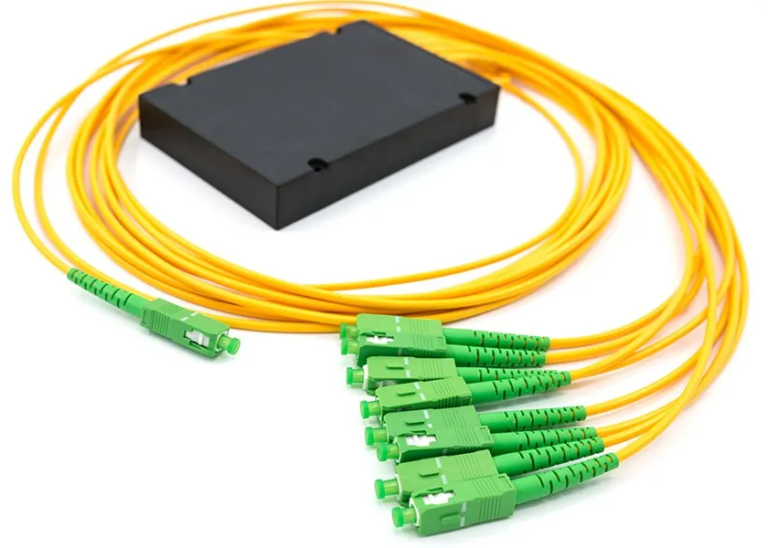 SC APC/UPC Connector Type ABS PLC Splitter for FTTH 1*2 1x 4 1*32 in ABS Box