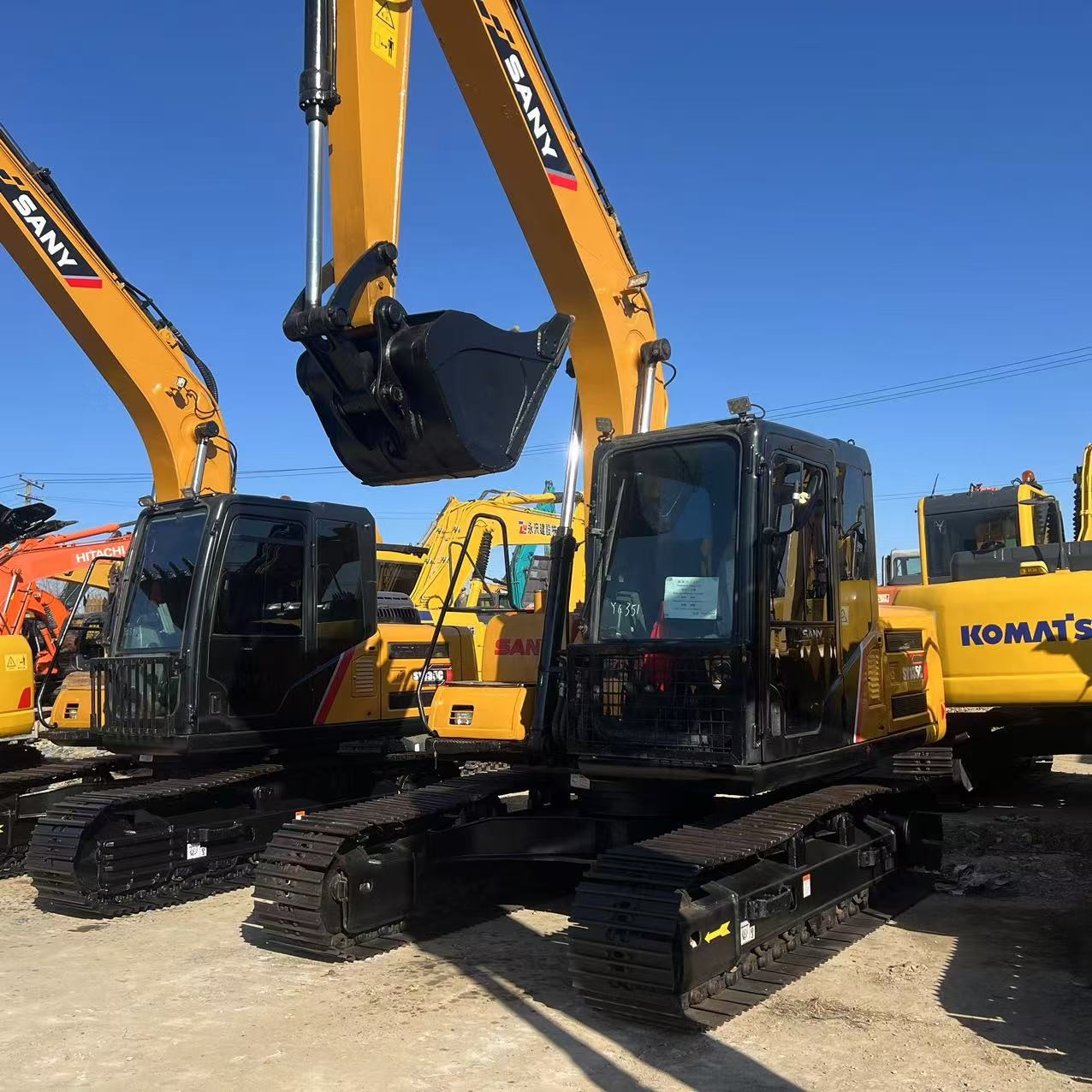 13ton Middle Industrial Construction Used Sany SY135 Backhoe Excavators Crawler Digger