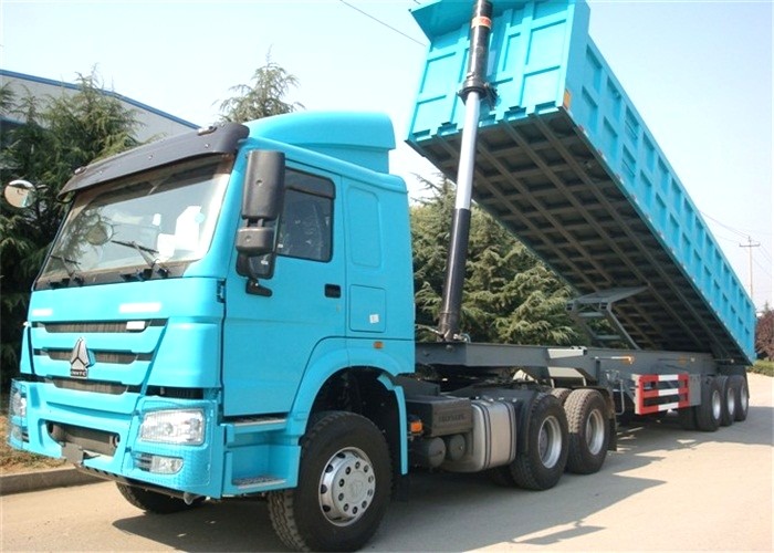 Sinotruk U Shape 3 Axle 35 CBM Hydraulic Tipping Trailer