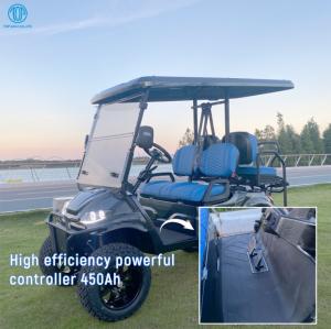 China 4 Seater Golf Cart Key Less 60V 5KW PMSM System Electric Golf Buggy Scooter Remote Control on sale