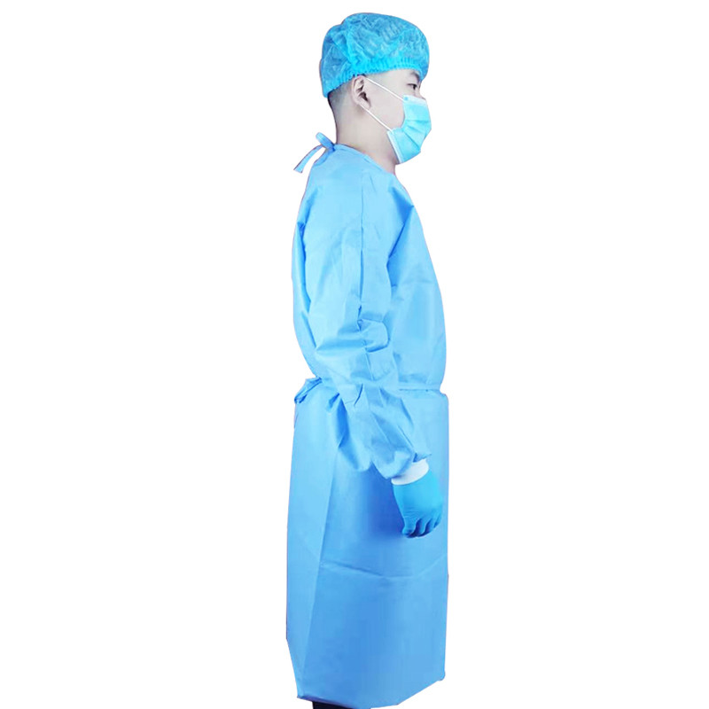 35gsm Patient Level 2 Disposable Isolation Gowns Sterile PP Clinical Gowns