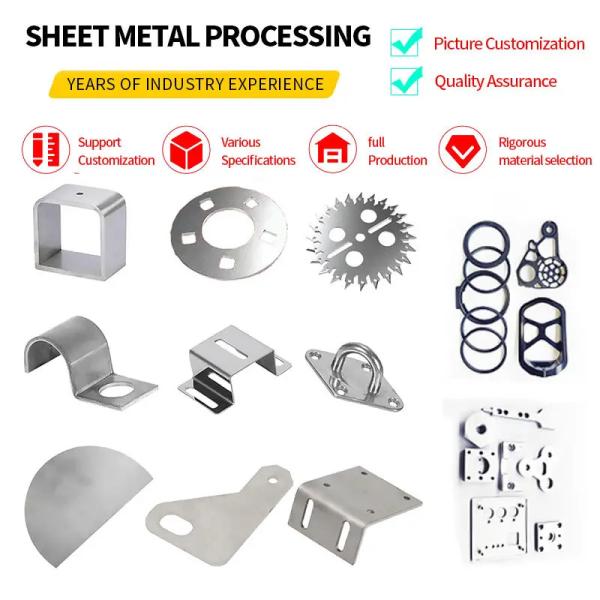 Aluminum Copper Stainless Steel Metal Laser Cutting Service Custom Sheet Metal
