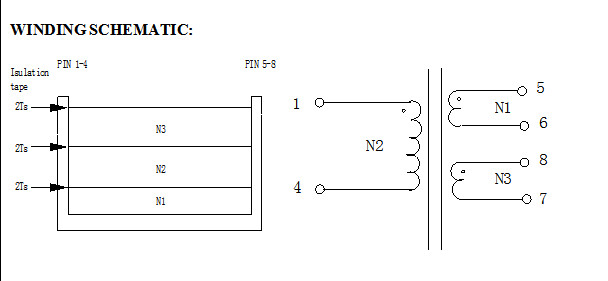 Single Phase Small Size Transformer For Led Driver EP7 Power Inductor Filter
