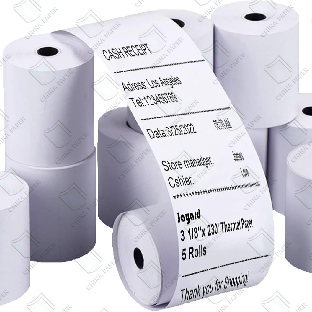 High Gloss Office Paper Thermal Paper BPA Free Cash Register POS Thermal ATM Paper Rolls