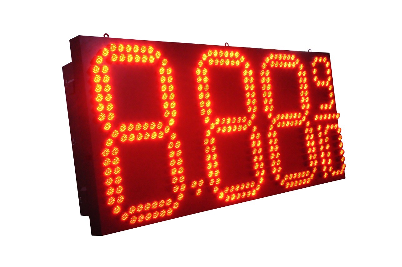 Pixel Tube Led Gas Price Signs 60inch Express Projector Led Oil Price Display Screen