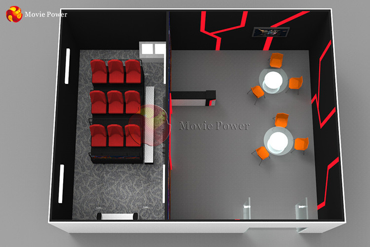 Multiple People 5D Cinema Virtual Reality 9D Cinema Chairs
