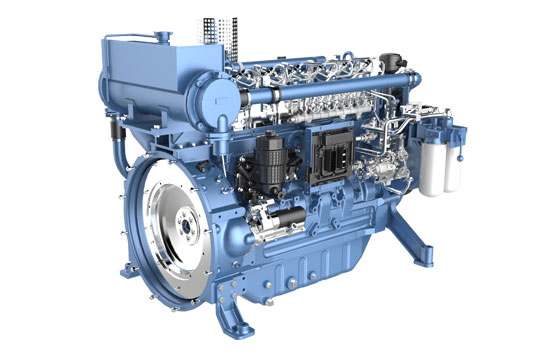 50/60HZ Frequency 100KW/125KVA Weichai Marine Diesel Generator Water Cooled Method