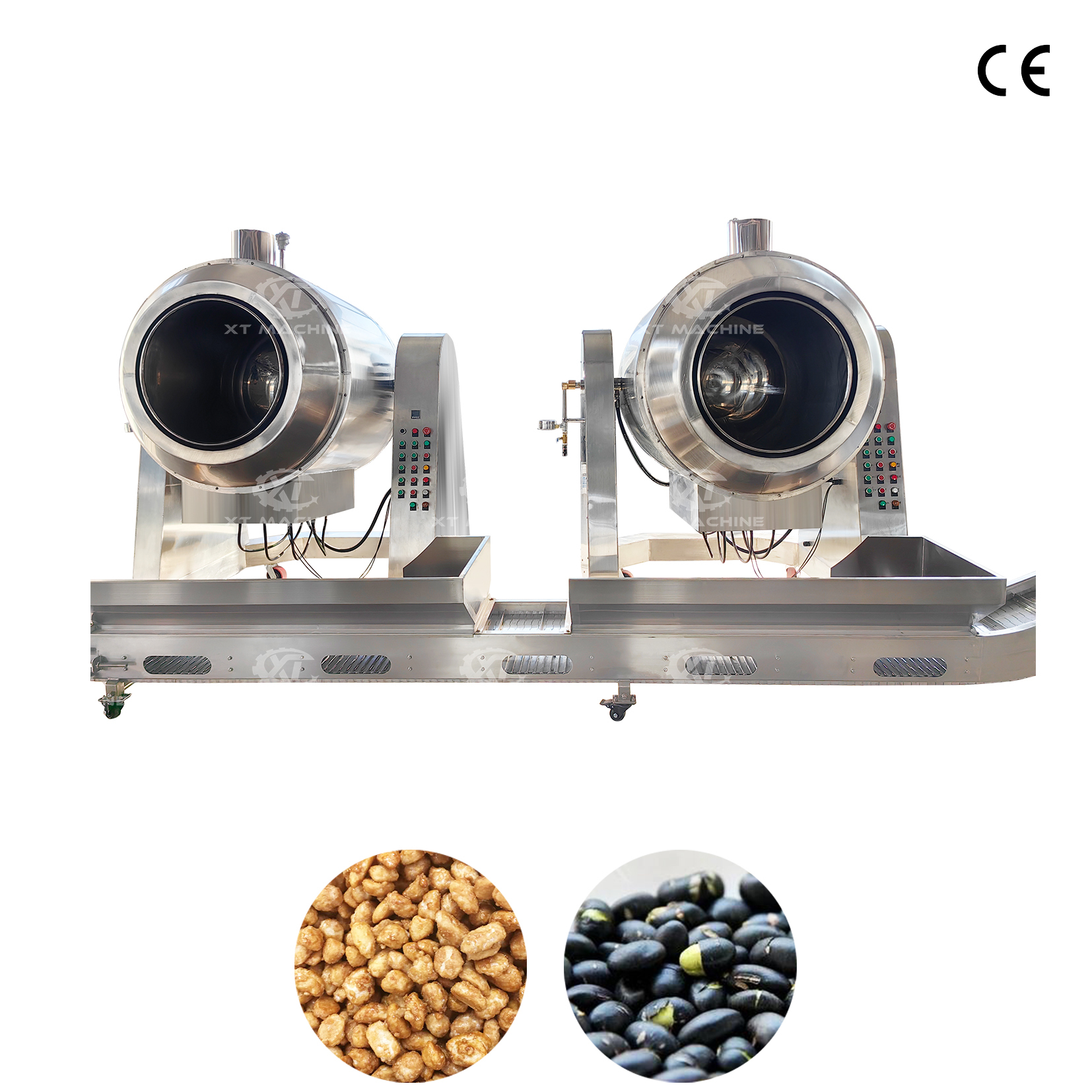 Hot Sale Automatic Temperature Control Roller Roaster Multipurpose Frying Pan For Factory Use