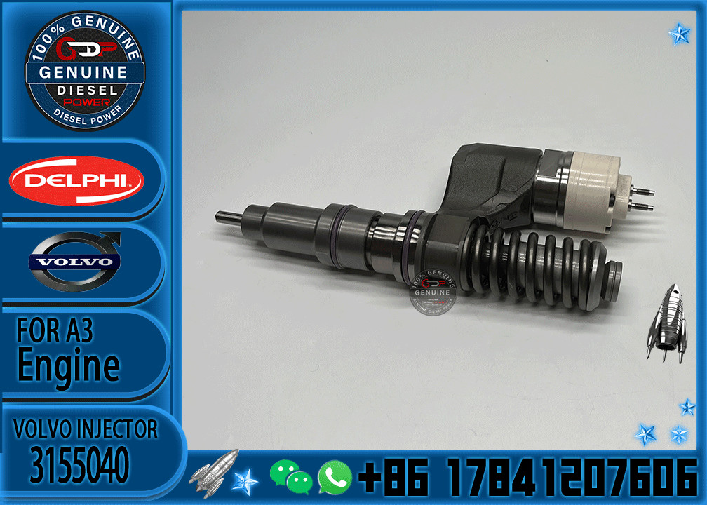 Diesel Fuel Injector BEBE4B12001 3155040 3169521 8113837 BEBE4B15001 BEBE4B15003 For VOL EC290 EC360B Excavator