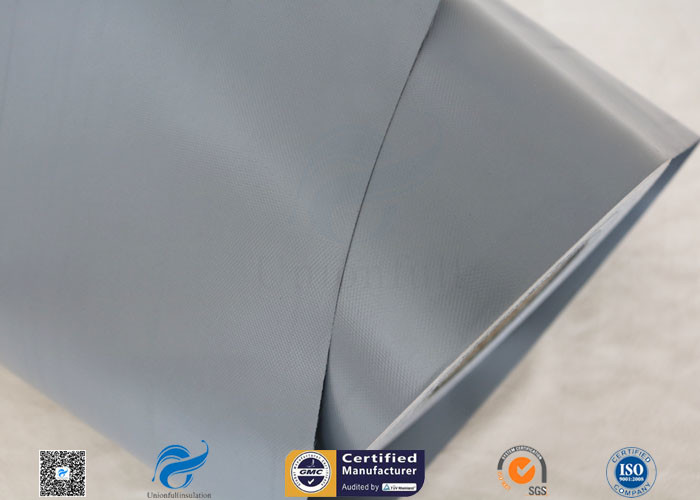 Waterproof Fire Resistant 300g Gray PVC Coated Heat Resistant Fiberglass Fabric