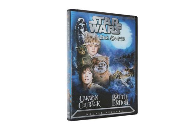 Quality Star Wars Ewok Adventures Caravan of Courage / The Battle for Endor DVD Science Fiction Movie DVD Wholesale for sale