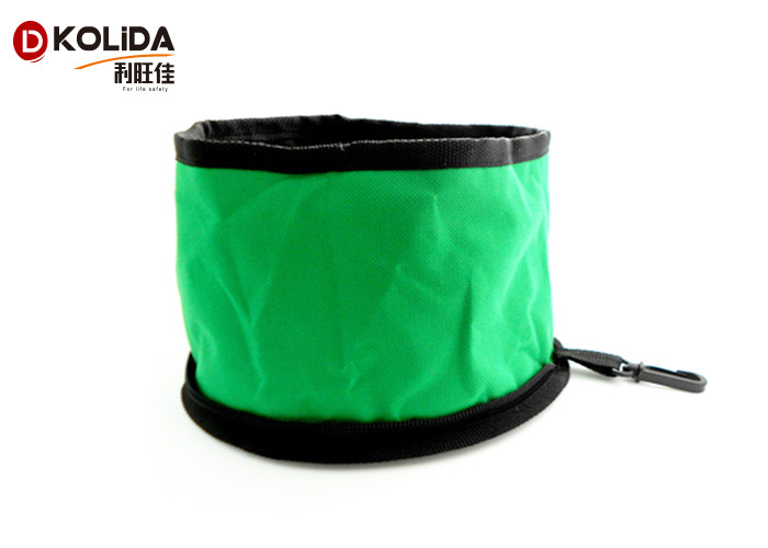 Travel Easy Collapsible Pet Food Bowls , Full Waterproof Portable Folding Dog Bowl