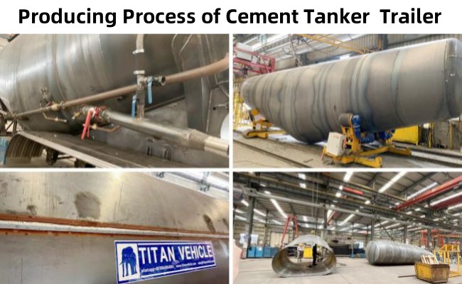 TITAN 5 Axle 60 CBM Dry Bulk Cement Tanker Trailer for Sale