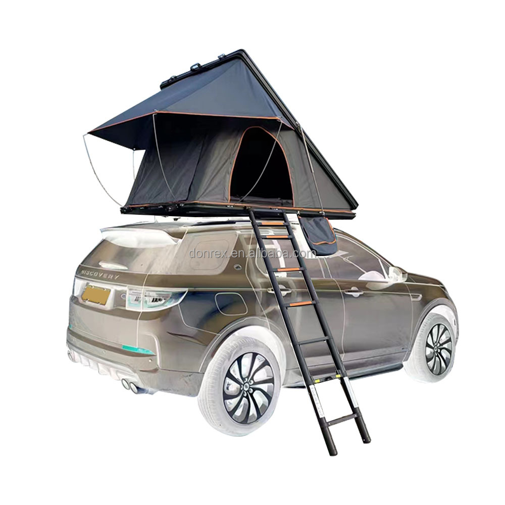 Off-Roading 4x4 Triangle Roof Tent with Hard Aluminum Shell and Waterproof Polyester