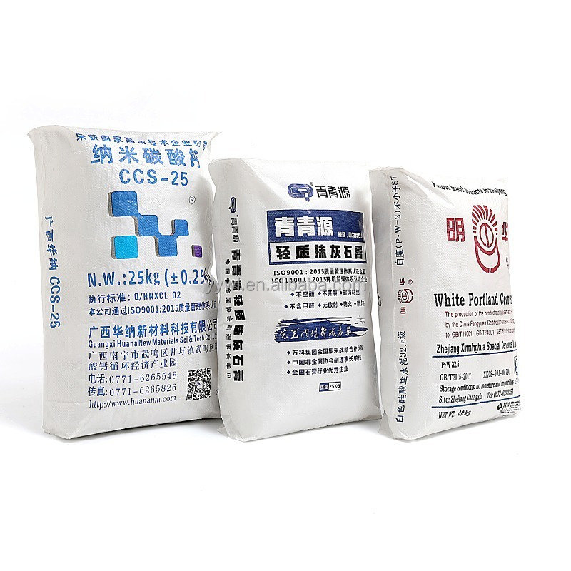 Laminated Printing Perforation PP Woven Fabric Roll Cement Bag 50kg 40kg 30kg 25kg 20kg