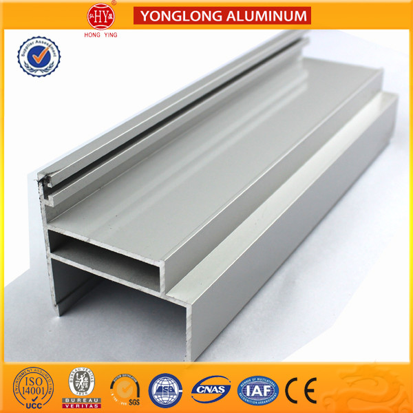 Anodized Silver 6063 Aluminum Window Frame Profile Corrosion - Resistant
