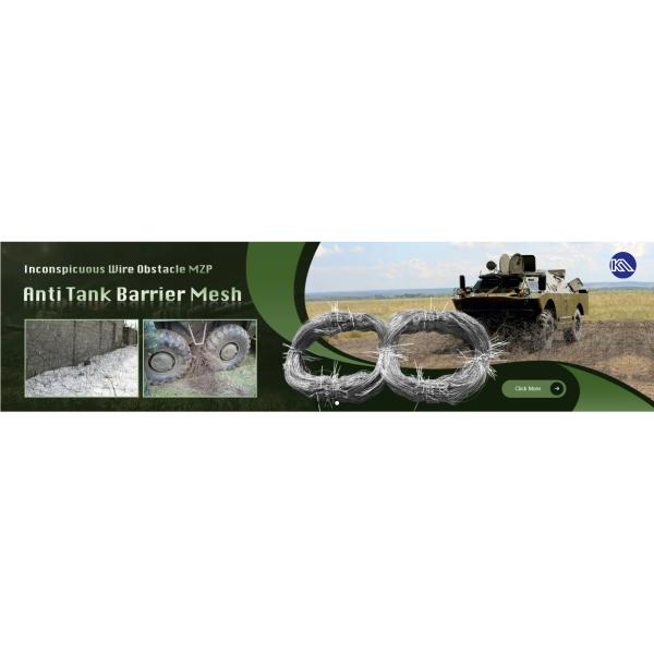 Tank Barrier Wire Mesh Tank Track Wrapping Battlefield Defense Works Wire Winding Net