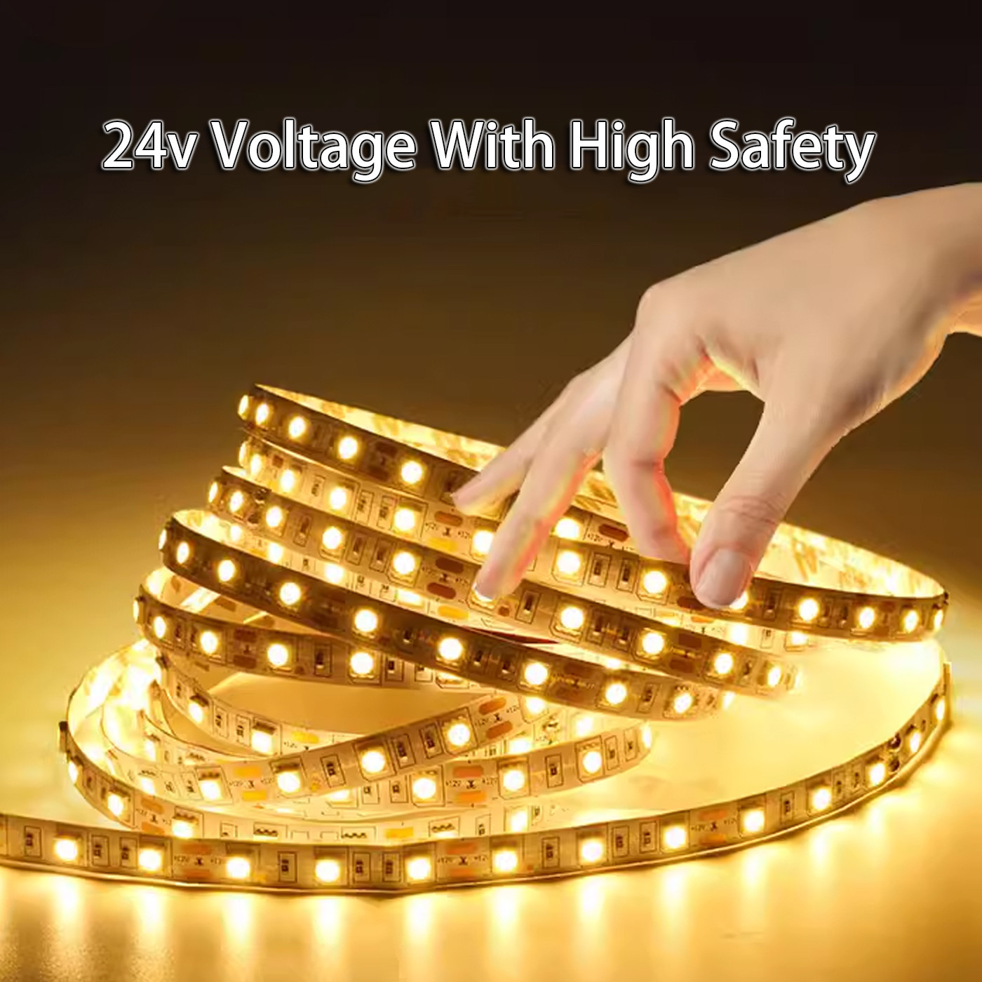 110V-240V Low Voltage COB Light Strip Waterproof Glue Filling for Outdoor Lighting