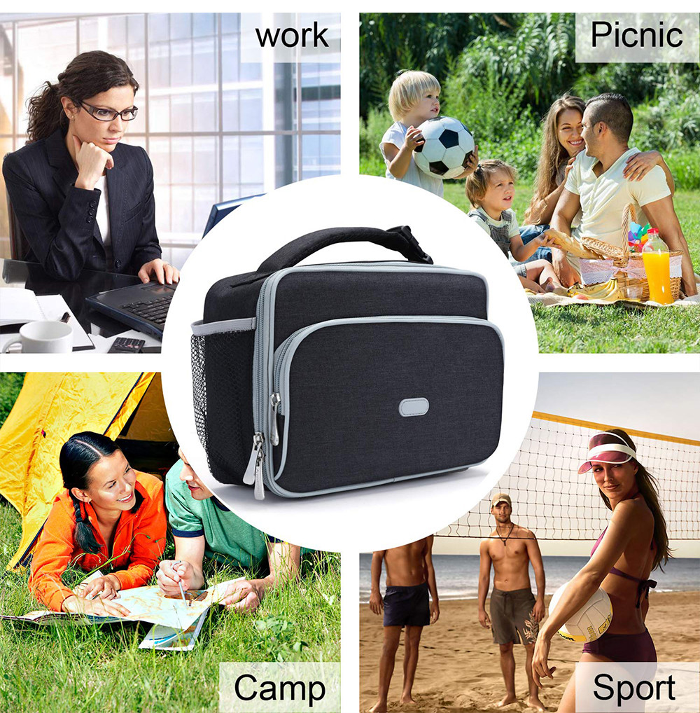 Water-resistant Thermal Lunch Cooler for Adult Travel Picnic Office