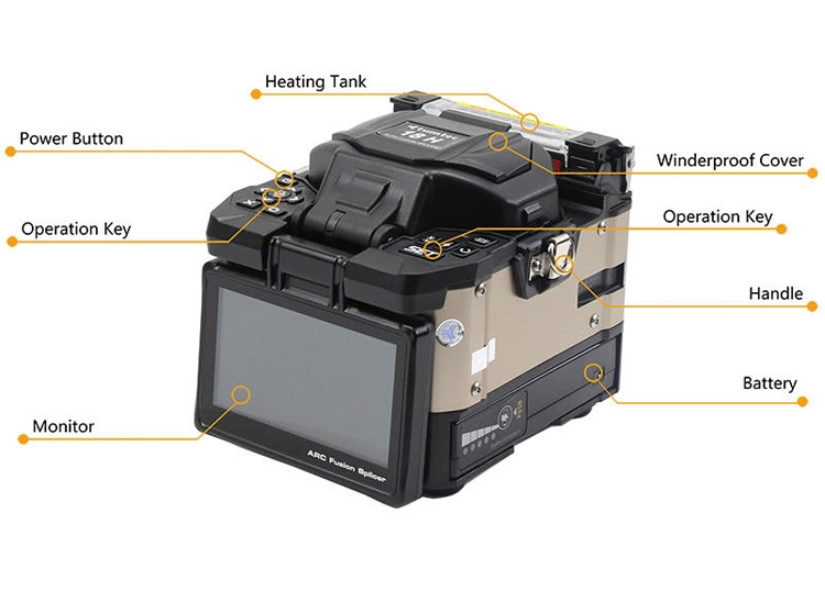 FST-18H Optical Fiber Fusion Splicer , FTTH Tumtec Splicing Machine 5000 arcs