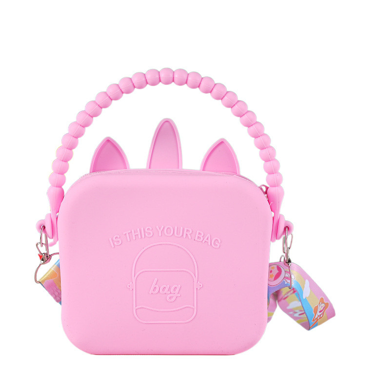 Unicorn Silicone Pencil Box Storage Organization Crossbody Bag Shoulder Handbag Christmas Birthday Gifts For Boys Girls