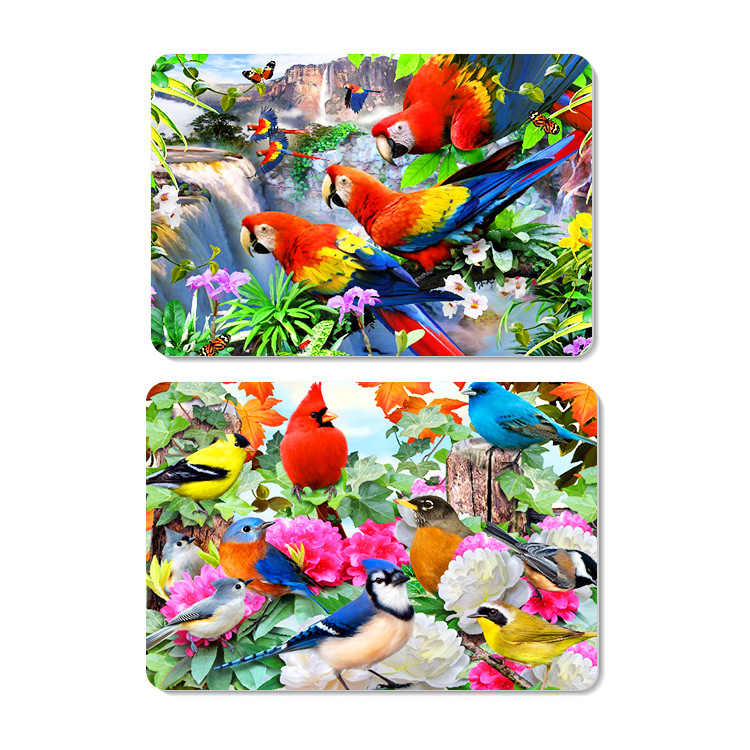 Animal 3D Lenticular Plastic Placemat For Promotion 28 * 38cm