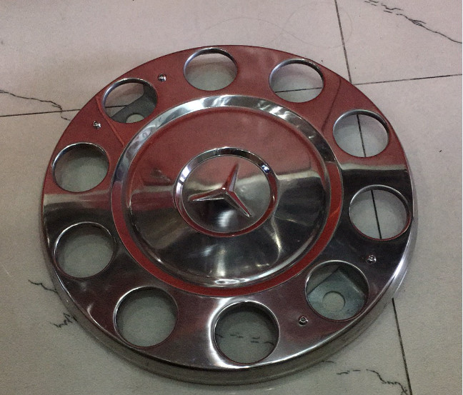 Custom 22.5 Inch Bus Wheel Covers / 10 Lugnuts Truck Wheel Trims Abti - Corrosion