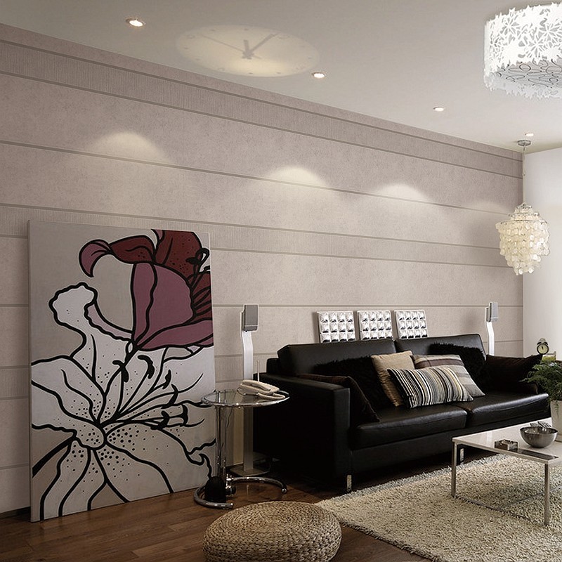 Fireproof Fabric Backed Wall Covering Anti Mild Self Cleaning