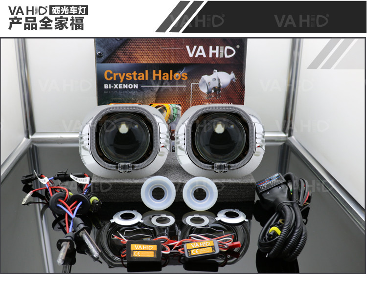 CH24S 3.0inch Crystal angel eye Bixenon Car hid xenon projector kit