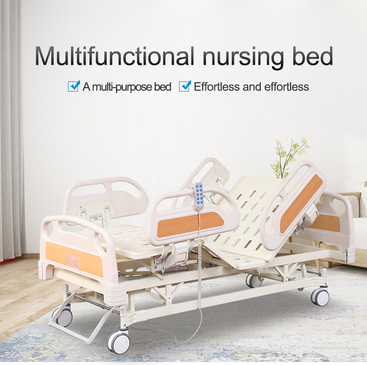 Adjustable Patient ICU Remote Control Hospital Bed ODM 400mm To 710mm Lifted hospital electric bed