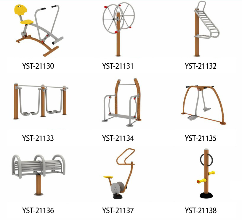 Galvanized Steel Safety Lock Outdoor Fitness Equipment Anti Crack