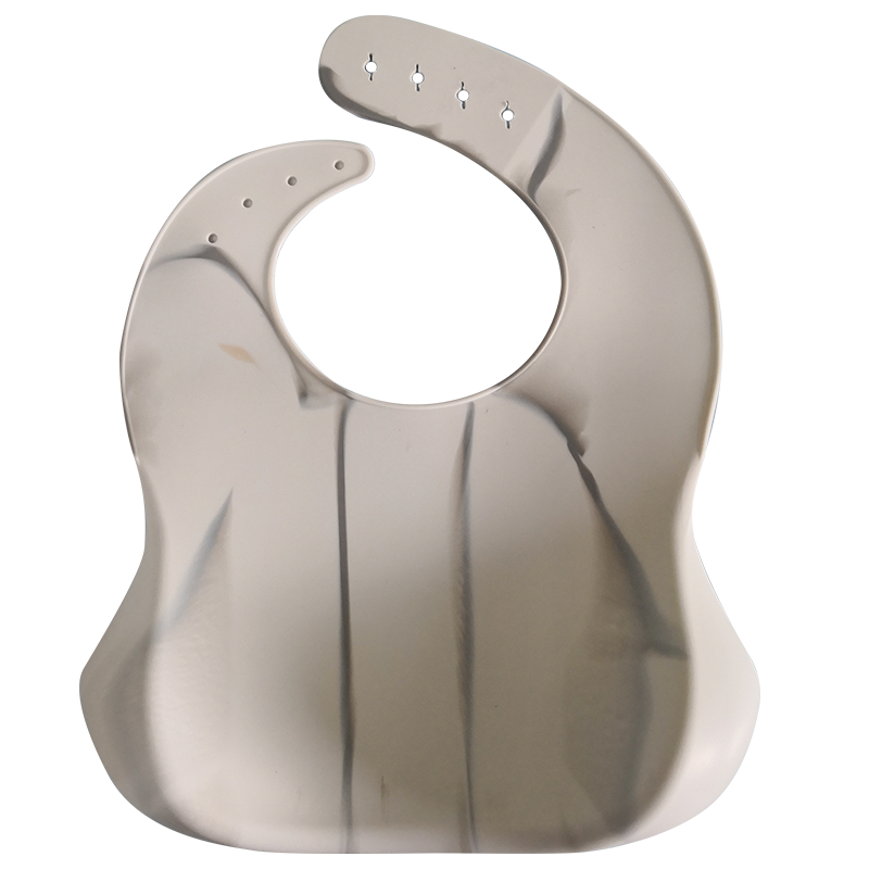 New Product Full Printing Marble Silicone Baby Bib for dinner