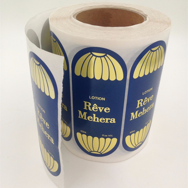 Pantone Color Waterproof Vinyl Sticker Paper For Cosmetic Bottle
