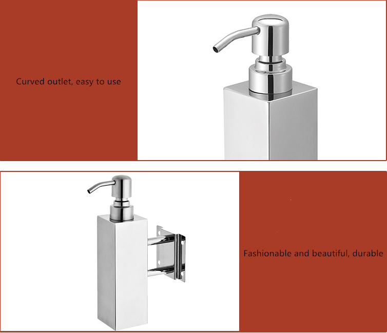 250ml Bathroom Soap Holder Square Curved mouth Washroom Soap Stand