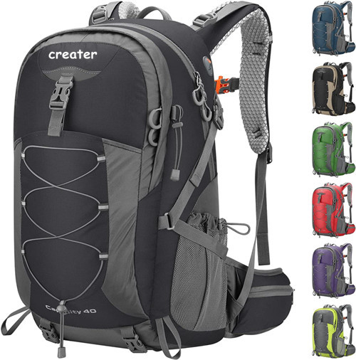 Well Stitched Ultralight Trekking Backpack 40L Waterproof For Camping Climbing Cycling