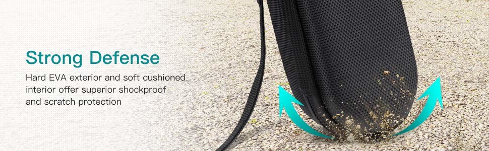 Brilliant Hard EVA Travel Case , Protective Storage Bag for Speaker