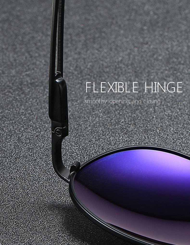 Polarized Retro Shades Sunglasses BSCI Men Unbreakable Frame Glasses