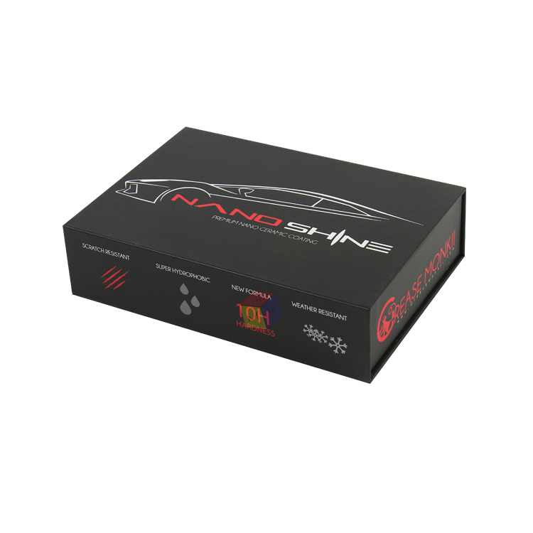 Handmade Matte Black Magnetic Closure Custom Reed Diffuser Box for Perfume Packaging