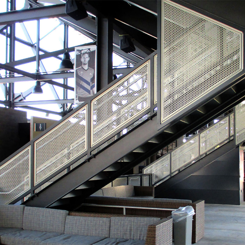 Powder Coated Perforated Stainless Steel Mesh Sheet With Variable Hole Diameter