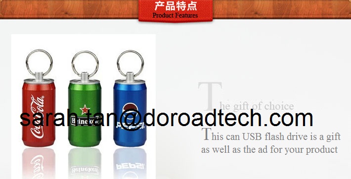 High Quality Real Capacity OEM Coke Tin Can USB Flash Drives