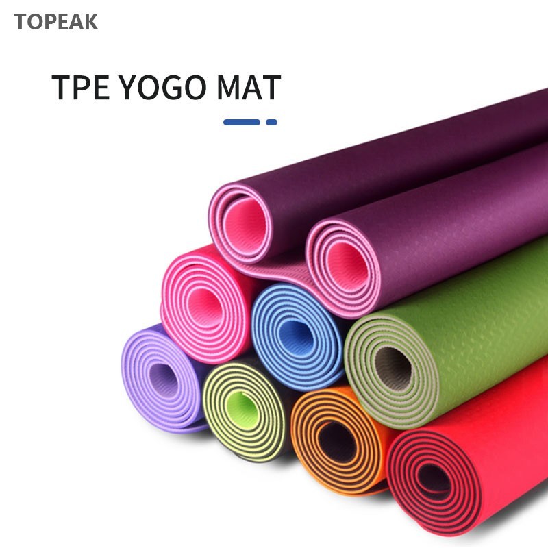Anti Skid Fitness Yoga Mat 7 Feet 10mm 8mm 6mm Tpe Yoga Mat Eco Friendly Travel